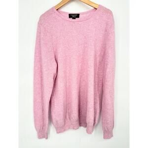 Charter Club Luxury 100% Cashmere Sweater Pink Quiet Luxury Minimalist Size XL